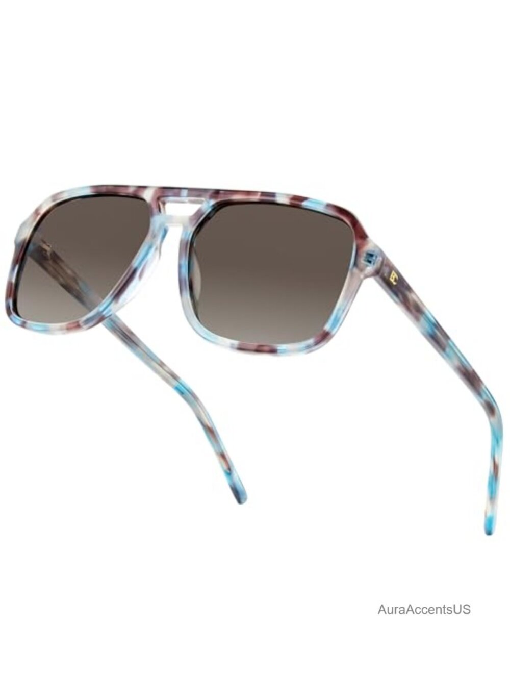 Acetate Polarized Square Sunglasses UV400 Anti-Glare Men's Driving